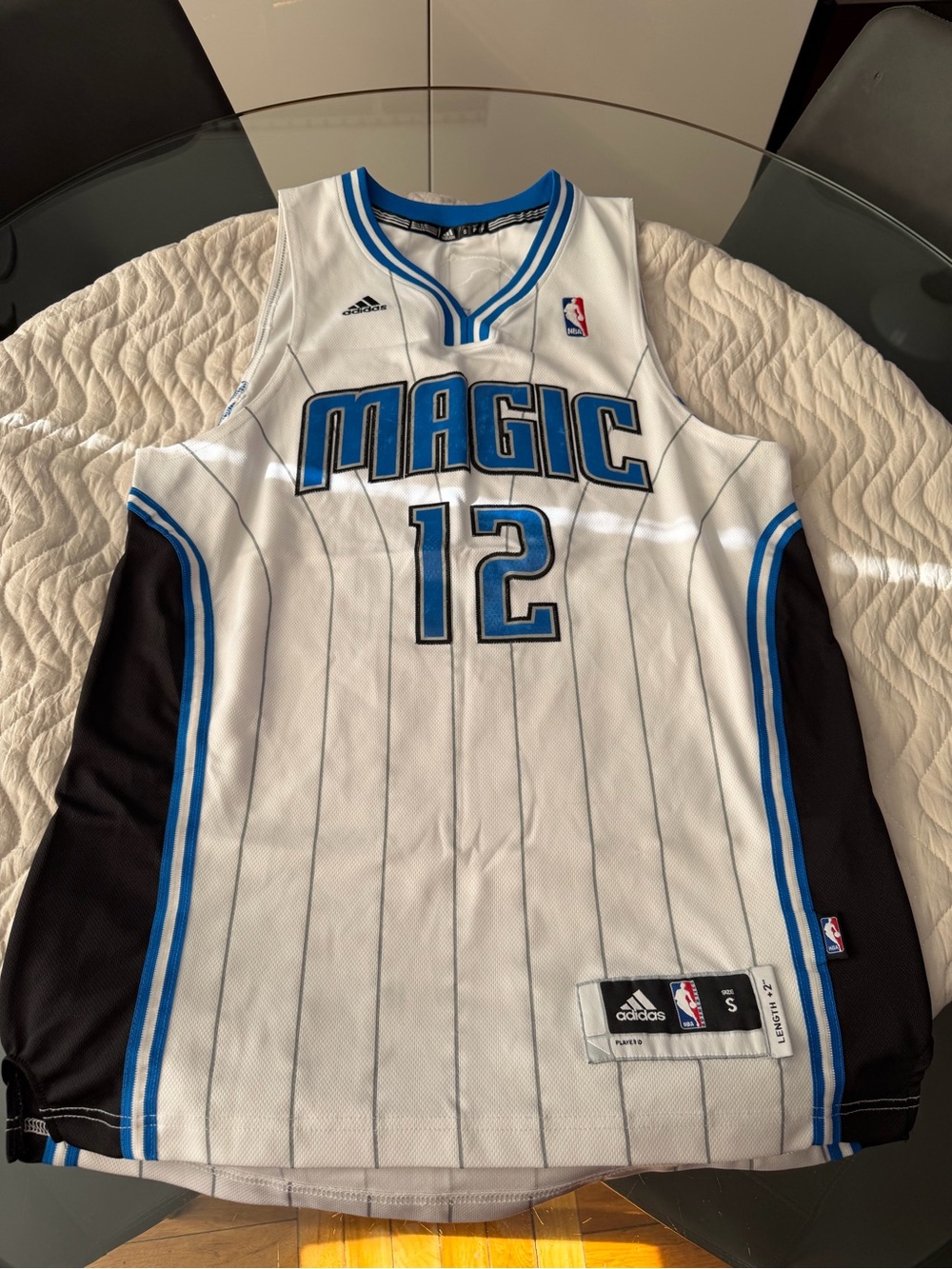 Vntg Adidas Dwight Howard Orlando Magic #12 size s